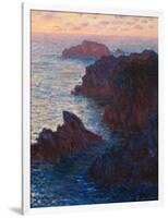 Rocks at Bell-Ile, Port-Domois, 1886-Claude Monet-Framed Giclee Print