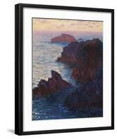 Rocks at Belle-Isle, Port-Domois, 1886-Claude Monet-Framed Premium Giclee Print