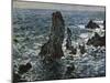 Rocks at Belle Isle-Claude Monet-Mounted Giclee Print