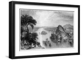 Rocks at Colgong on the Ganges, India, 1838-Edward Goodall-Framed Giclee Print