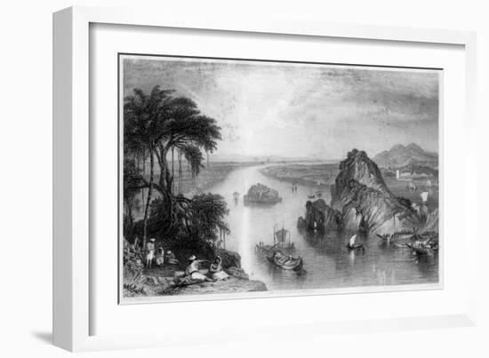 Rocks at Colgong on the Ganges, India, 1838-Edward Goodall-Framed Giclee Print