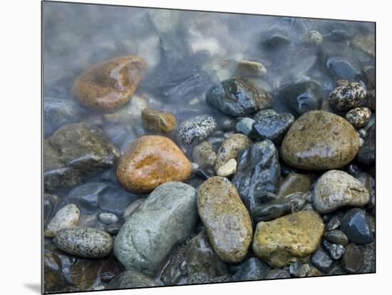 Rocks at edge of river, Eagle Falls, Snohomish County, Washington State, USA-Corey Hilz-Mounted Photographic Print