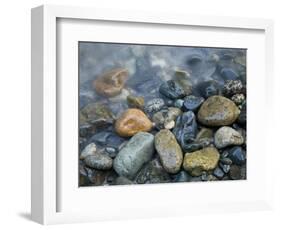 Rocks at edge of river, Eagle Falls, Snohomish County, Washington State, USA-Corey Hilz-Framed Photographic Print