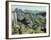 Rocks at L'Estaque, 1879-82-Paul Cézanne-Framed Giclee Print