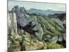 Rocks at L'Estaque, 1879-82-Paul Cézanne-Mounted Giclee Print