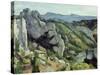 Rocks at L'Estaque, 1879-82-Paul Cézanne-Stretched Canvas