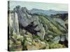 Rocks at L'Estaque, 1879-82-Paul Cézanne-Stretched Canvas