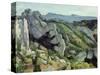 Rocks at L'Estaque, 1879-82-Paul Cézanne-Stretched Canvas