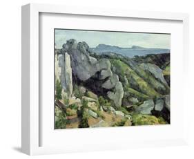 Rocks at L'Estaque, 1879-82-Paul Cézanne-Framed Giclee Print