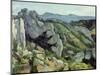 Rocks at L'Estaque, 1879-82-Paul Cézanne-Mounted Giclee Print