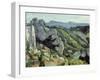 Rocks at L'Estaque, 1879-82-Paul Cézanne-Framed Giclee Print