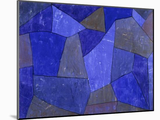Rocks at Night-Paul Klee-Mounted Giclee Print