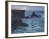 Rocks at Port Coton, the Lion Rock, 1886-Claude Monet-Framed Giclee Print