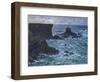 Rocks at Port Coton, the Lion Rock, 1886-Claude Monet-Framed Giclee Print