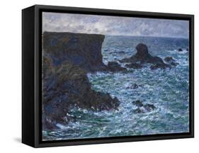 Rocks at Port Coton, the Lion Rock, 1886-Claude Monet-Framed Stretched Canvas