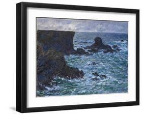 Rocks at Port Coton, the Lion Rock, 1886-Claude Monet-Framed Giclee Print