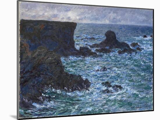 Rocks at Port Coton, the Lion Rock, 1886-Claude Monet-Mounted Giclee Print