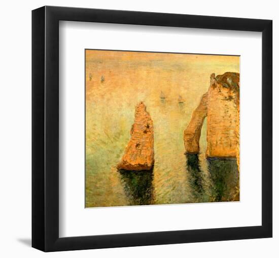 Rocks at Sea-Claude Monet-Framed Giclee Print