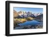 Rocks at the Fuorcla Surlej, Piz Roseg (3937M) and Piz Bernina (4048M) in the Background, Surlej-P. Kaczynski-Framed Photographic Print