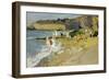 Rocks at the Lighthouse, Biarritz, 1906-Joaquin Sorolla y Bastida-Framed Giclee Print