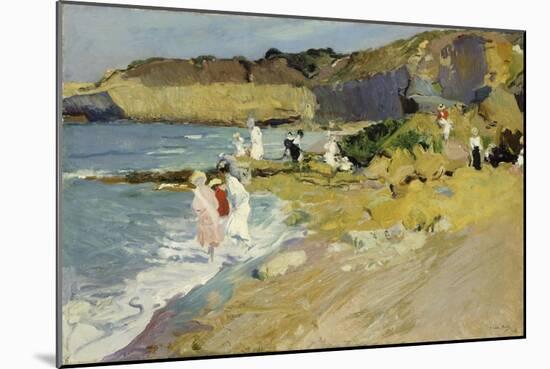 Rocks at the Lighthouse, Biarritz, 1906-Joaquin Sorolla y Bastida-Mounted Giclee Print