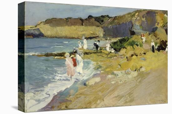 Rocks at the Lighthouse, Biarritz, 1906-Joaquin Sorolla y Bastida-Stretched Canvas