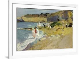 Rocks at the Lighthouse, Biarritz, 1906-Joaquin Sorolla y Bastida-Framed Giclee Print