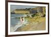 Rocks at the Lighthouse, Biarritz, 1906-Joaquin Sorolla y Bastida-Framed Giclee Print