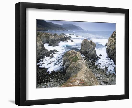 Rocks, Big Sur Coast, California, United States of America, North America-Colin Brynn-Framed Photographic Print