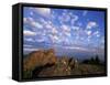 Rocks Covered with Lichen, Deer Park, Olympic National Park, Washington State, USA-Aaron McCoy-Framed Stretched Canvas