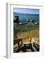 Rocks in a lake with mountain range in the background, Lake Tahoe, California, USA-Panoramic Images-Framed Photographic Print