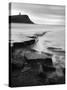 Rocks in Kimmeridge Bay with Clavell Tower in the Background, Dorset, UK-Nadia Isakova-Stretched Canvas