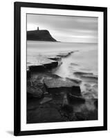 Rocks in Kimmeridge Bay with Clavell Tower in the Background, Dorset, UK-Nadia Isakova-Framed Photographic Print