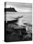 Rocks in Kimmeridge Bay with Clavell Tower in the Background, Dorset, UK-Nadia Isakova-Stretched Canvas