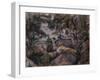 Rocks in the Forest, 1890s-Paul Cezanne-Framed Giclee Print