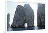 Rocks in the Sea, Faraglioni, Capri, Bay of Naples, Campania, Italy-George Oze-Framed Photographic Print