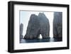 Rocks in the Sea, Faraglioni, Capri, Bay of Naples, Campania, Italy-George Oze-Framed Photographic Print