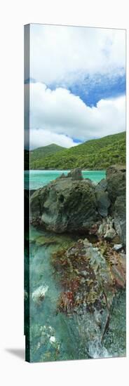 Rocks in the Sea, Jumbie Bay, St John, Us Virgin Islands-null-Stretched Canvas