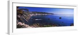 Rocks in the sea, Laguna Beach, Orange County, California, USA-null-Framed Photographic Print