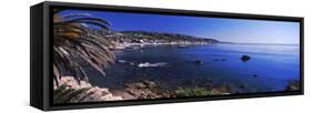 Rocks in the sea, Laguna Beach, Orange County, California, USA-null-Framed Stretched Canvas