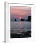 Rocks in the Sea, Sundown-Thonig-Framed Photographic Print