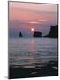 Rocks in the Sea, Sundown-Thonig-Mounted Photographic Print