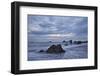 Rocks in the Surf at Sunset-James-Framed Photographic Print