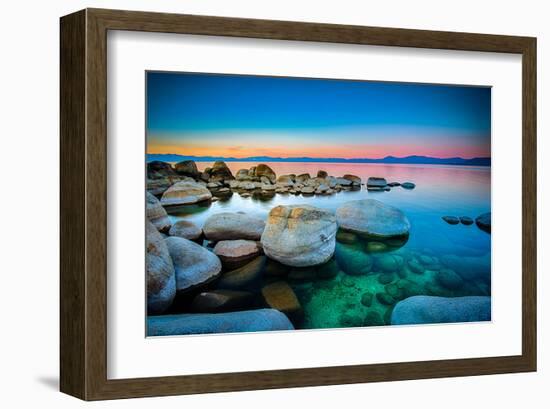 Rocks Lake Tahoe Sierra Nevada-null-Framed Art Print