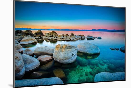 Rocks Lake Tahoe Sierra Nevada-null-Mounted Art Print