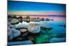 Rocks Lake Tahoe Sierra Nevada-null-Mounted Art Print