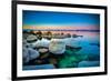 Rocks Lake Tahoe Sierra Nevada-null-Framed Art Print