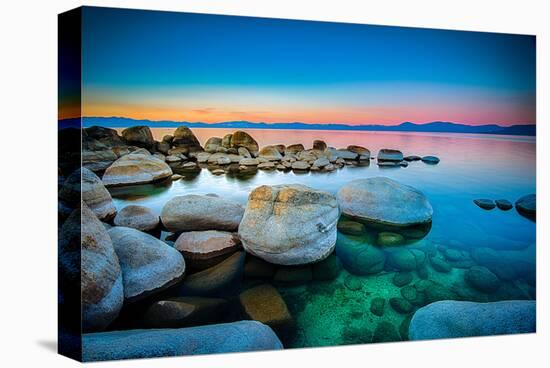 Rocks Lake Tahoe Sierra Nevada-null-Stretched Canvas