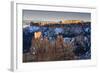 Rocks Lit by Late Afternoon Sun with Snow-Eleanor-Framed Photographic Print