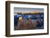 Rocks Lit by Late Afternoon Sun with Snow-Eleanor-Framed Photographic Print